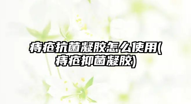 痔瘡抗菌凝膠怎么使用(痔瘡抑菌凝膠)