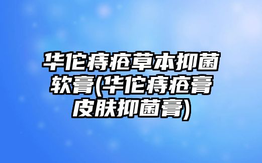 華佗痔瘡草本抑菌軟膏(華佗痔瘡膏皮膚抑菌膏)