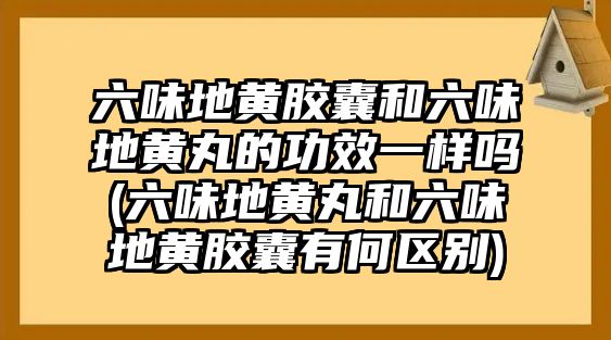 六味地黃膠囊和六味地黃丸的功效一樣嗎(六味地黃丸和六味地黃膠囊有何區(qū)別)