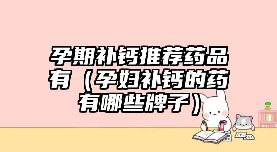 孕期補(bǔ)鈣推薦藥品有(孕婦補(bǔ)鈣的藥有哪些牌子)